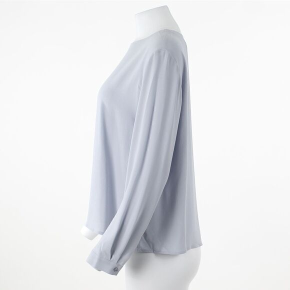 Eileen Fisher Silk Top India Sky - Picture 4 of 5